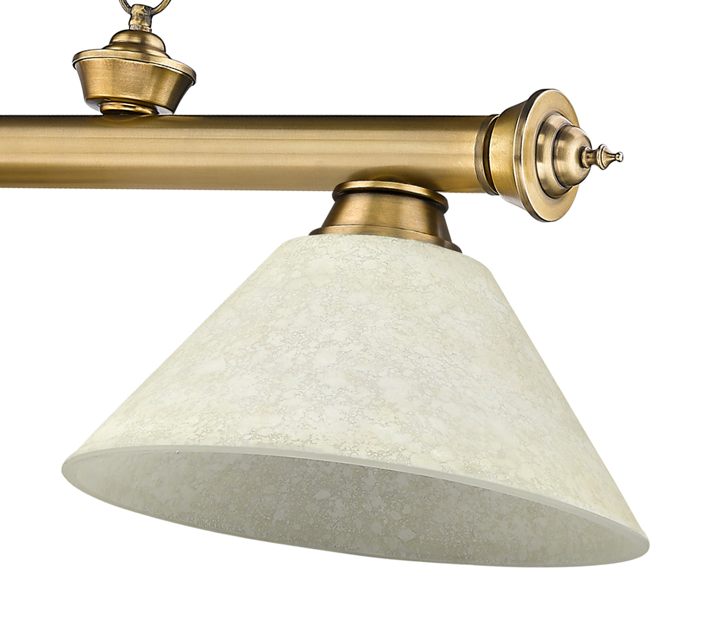 2306-3RB-AGM14 - Cordon 3 Light 57" Billiard - Rubbed Brass