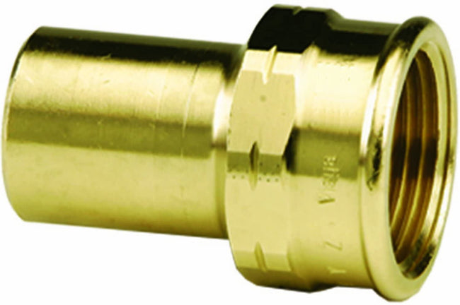 79445 - ProPress Zero Lead Bronze Adapter with Female 3/4" by 3/4" FTG x Female NPT