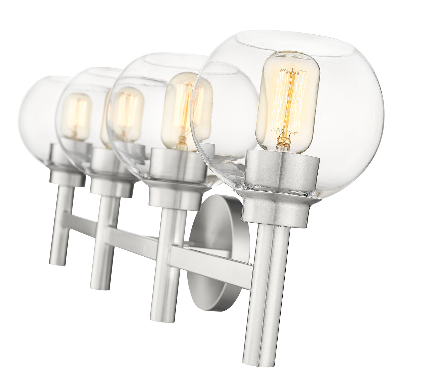 7502-4V-BN - Sutton 4 Light 32" Vanity - Brushed Nickel