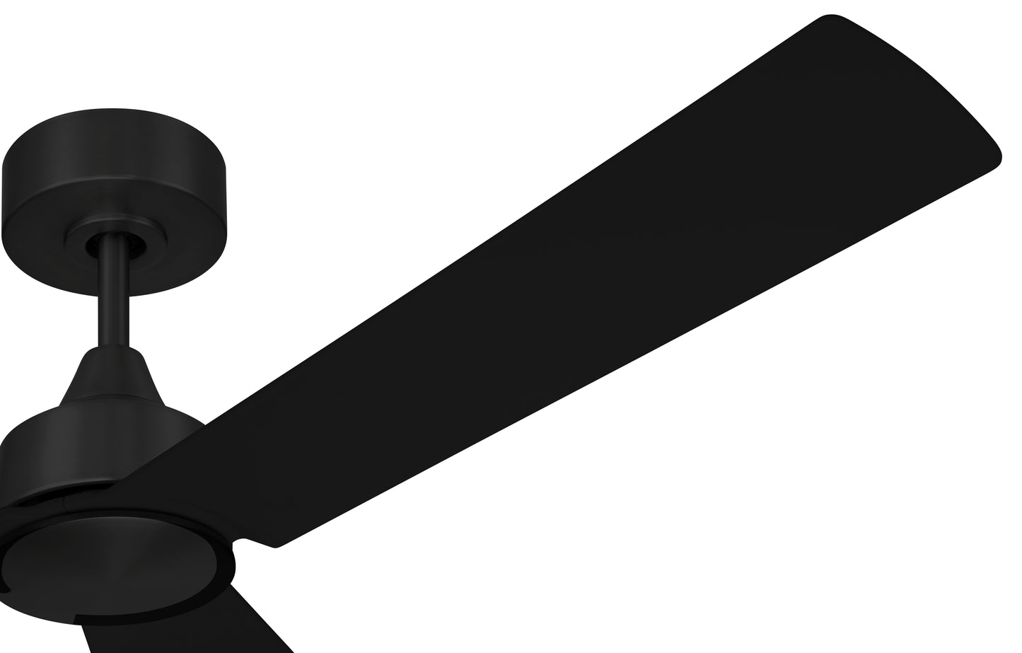 CHM52FB3 - Charming 52" 3-Blade Indoor/Outdoor Damp Rated Ceiling Fan 52" 3 Blade Indoor Outdoor Ceiling Fan with Light Kit - Flat Black