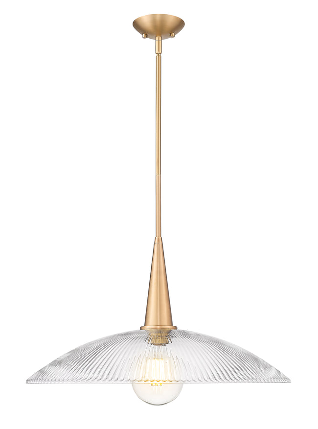 3051P24-MGLD - Lunelle 1 Light 24" Pendant - Modern Gold