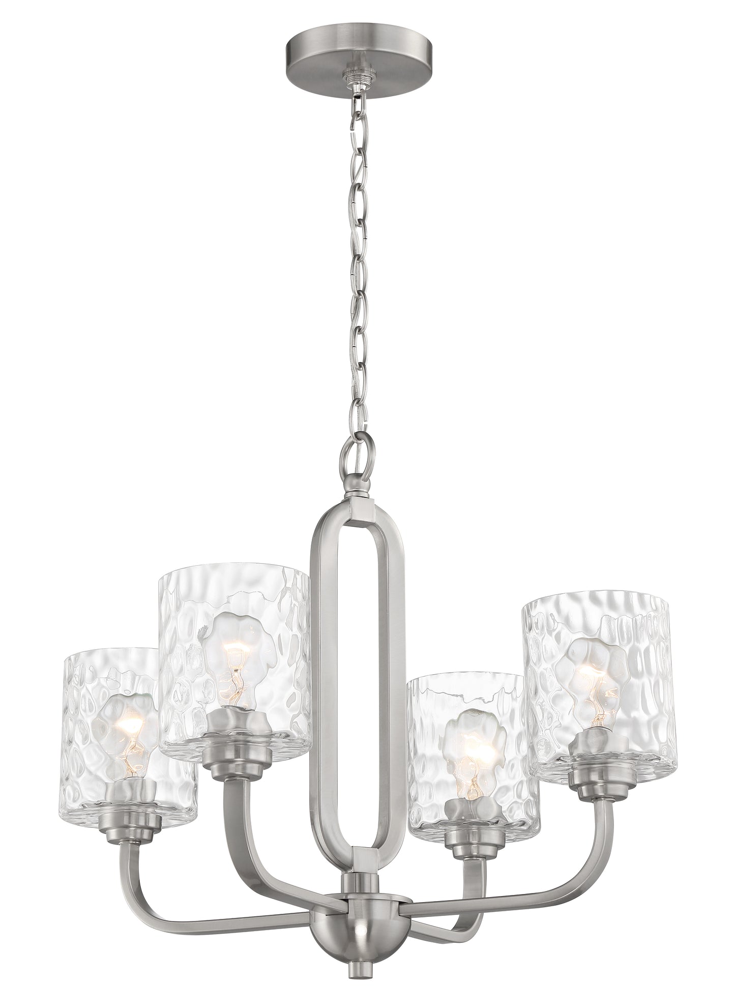 54224-BNK - Collins 4 Light 24" Wide Chandelier - Brushed Nickel