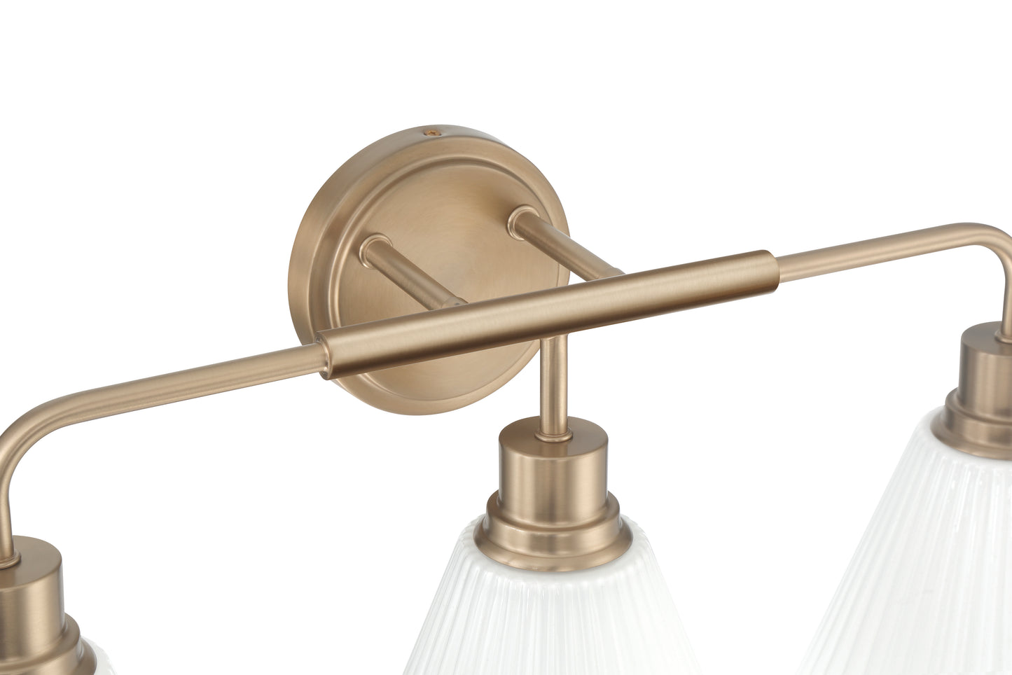 62303-CPZ - Pleated II 3 Light 25" Wide Vanity Light - Premium Bronze