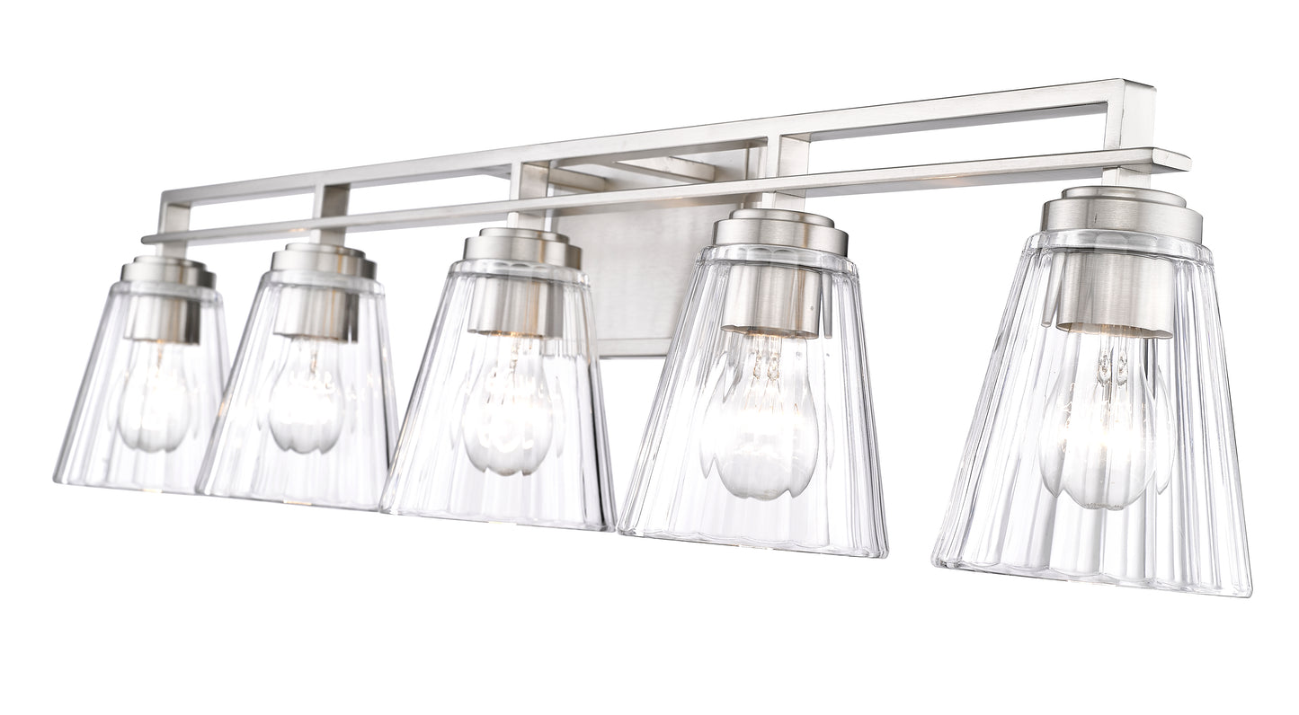 823-5V-BN - Lyna 5 Light 39" Vanity - Brushed Nickel