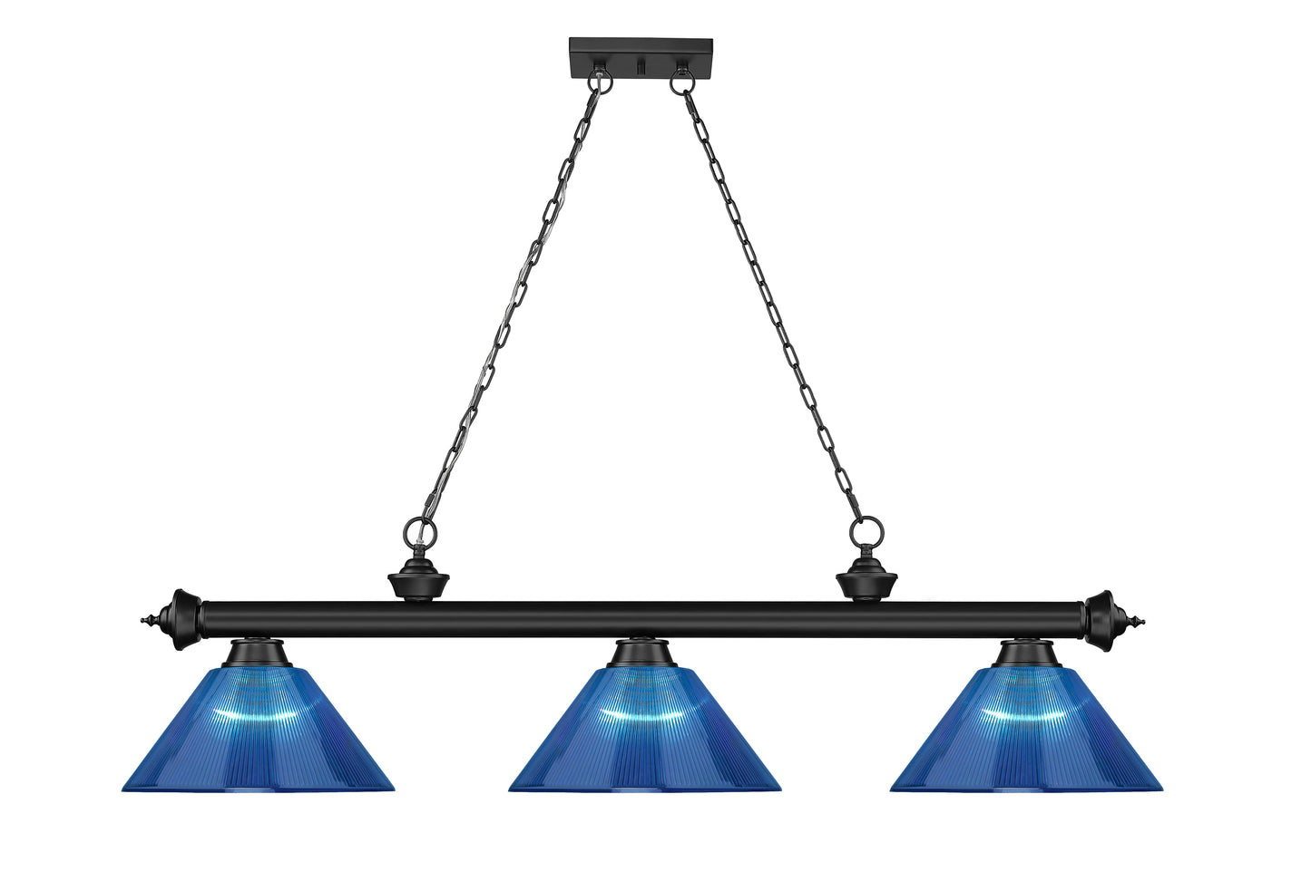 2306-3MB-ARDB - Cordon 3 Light 57" Billiard - Matte Black