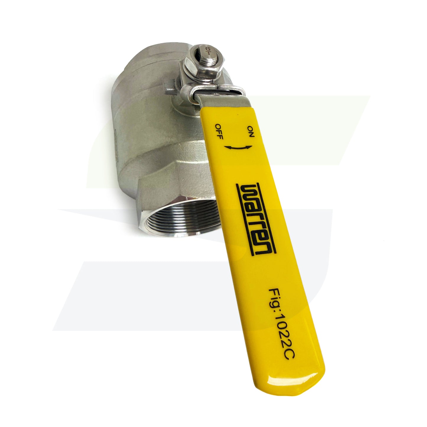 1-1/2" - 1022C 1000# WOG Two-Piece Threaded Stainless Ball Valve