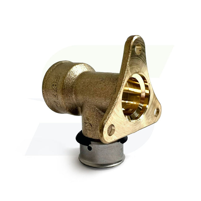 94540 - 1/2" x 1/2" FNPT PureFlow Zero Lead Bronze PEX Press Drop Ear Elbow