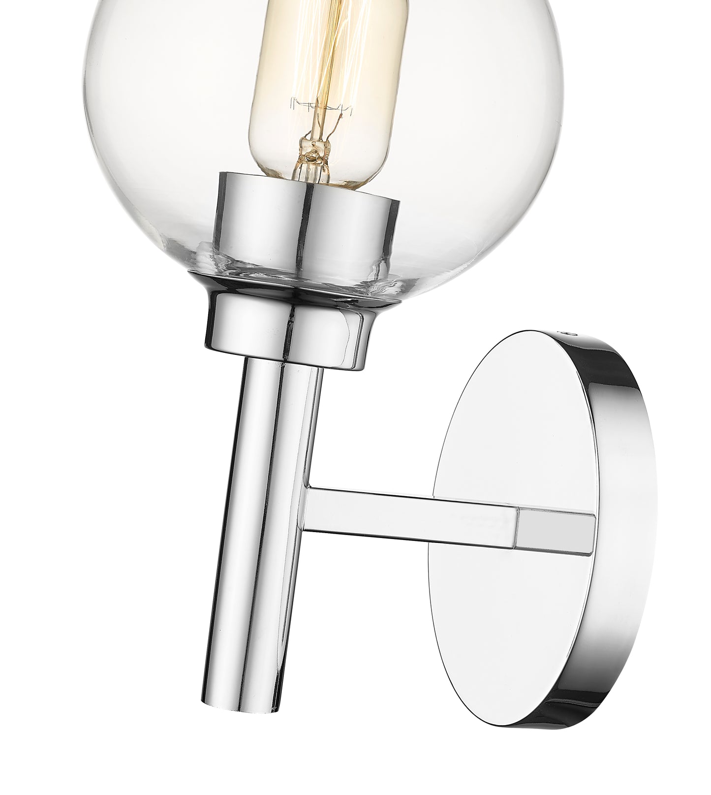 7502-1S-CH - Sutton 1 Light Wall 10" Sconce - Chrome