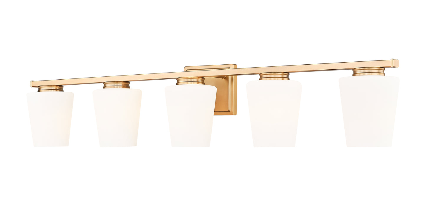 7703-5V-MGLD - Nextra 5 Light 42" Vanity - Modern Gold