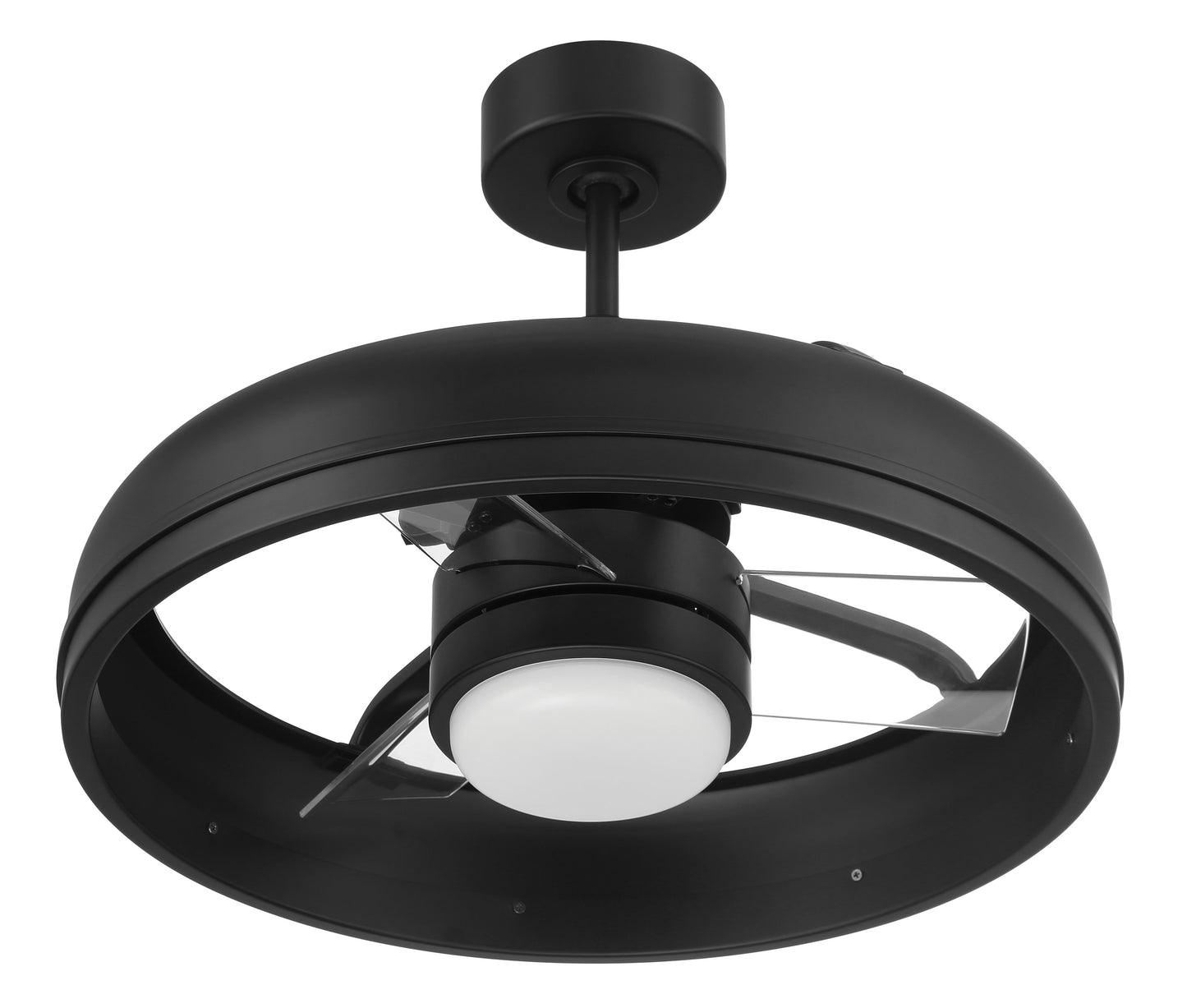 TYL24FB3-NWF - Taylor 18" Fandelier Indoor/Outdoor no Wifi 20" 3 Blade Indoor Outdoor Ceiling Fan with Light Kit - Flat Black