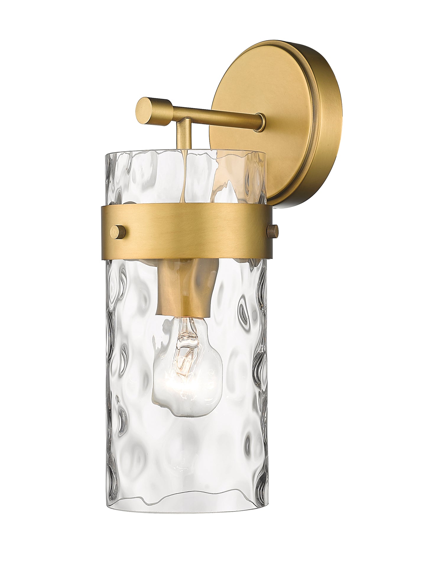 3035-1SS-RB - Fontaine 1 Light Wall 14" Sconce - Rubbed Brass