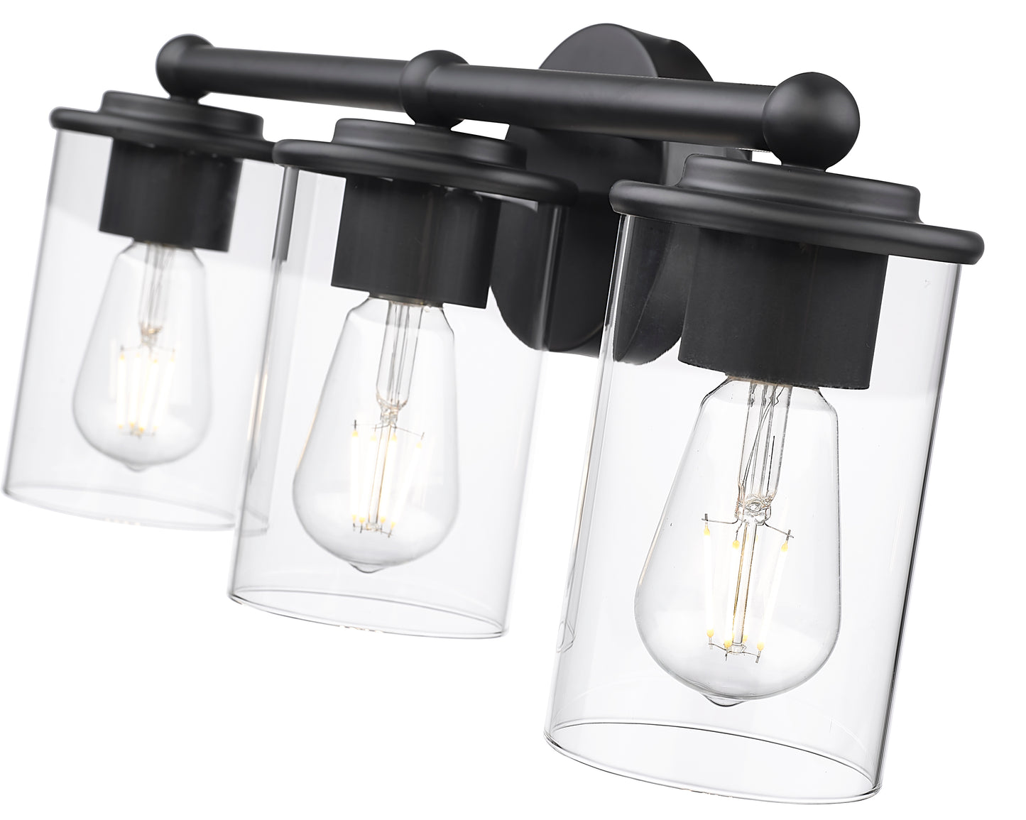 742-3V-MB - Thayer 3 Light 22" Vanity - Matte Black