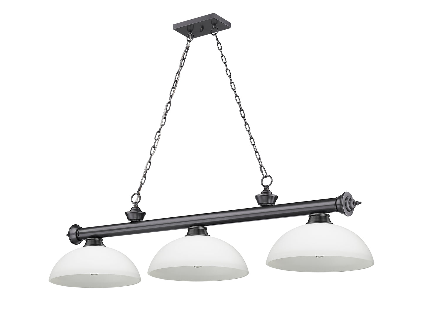 2306-3BP-DMO14 - Cordon 3 Light 57" Billiard - Bronze Plate