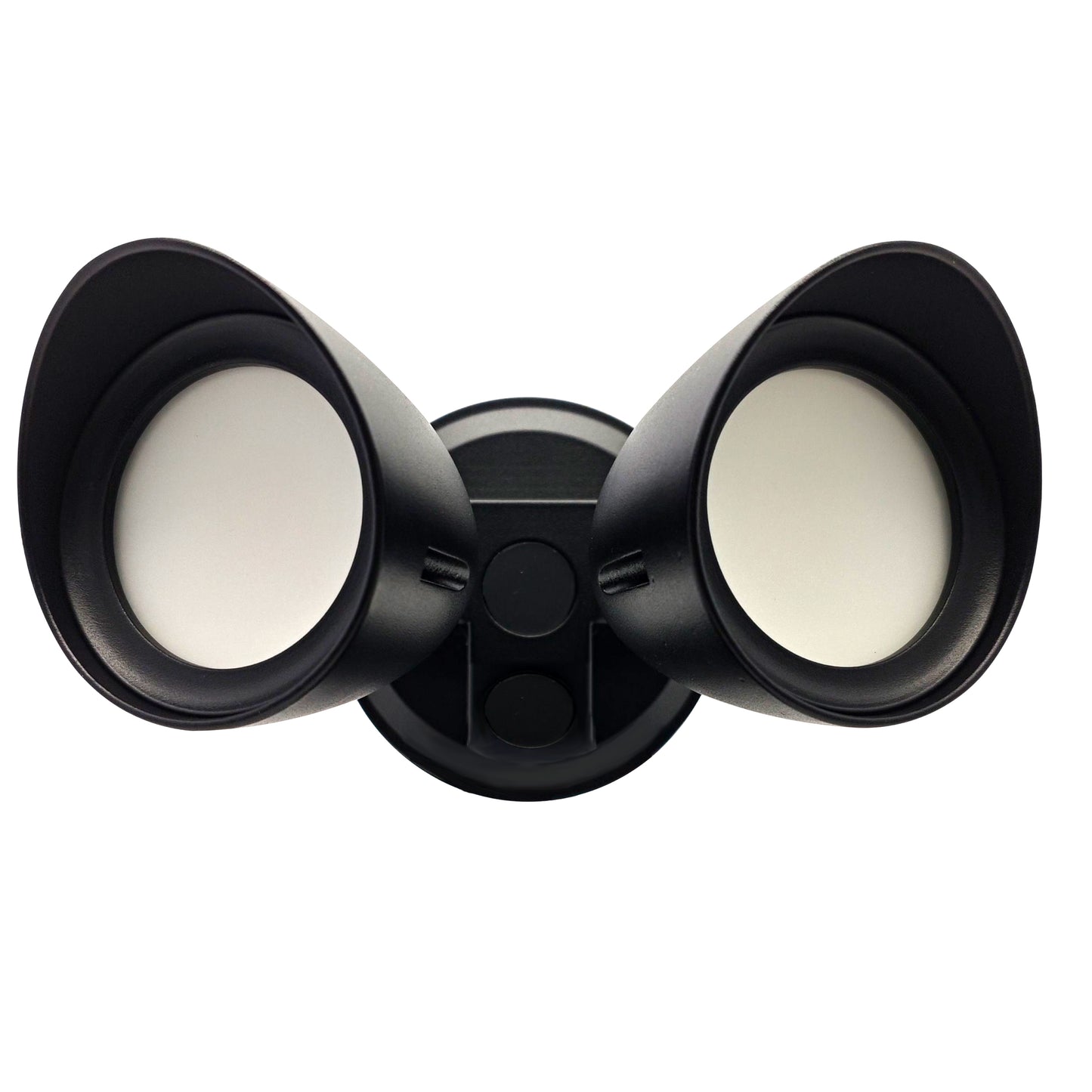 773701 - Wired Outdoor 2-Head LED Security Flood Light, Black Finish
