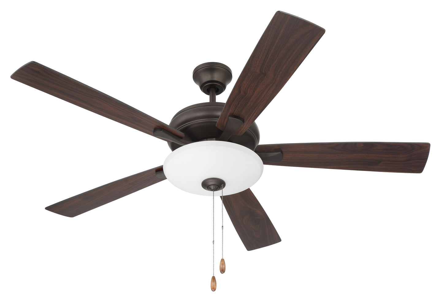 ECF111ESP5-ESPWLN - Eos 3 Light Bowl 52" 5 Blade Ceiling Fan with Light Kit - Espresso