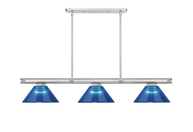 3050-3BN-ARDB - Vanguard 3 Light 58" Billiard - Brushed Nickel