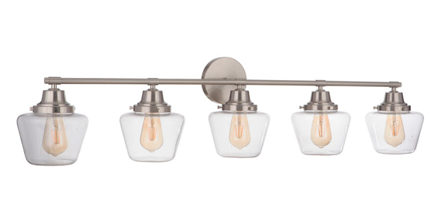19548BNK5 - Essex 5 Light 48" Wide Vanity Light - Brushed Nickel