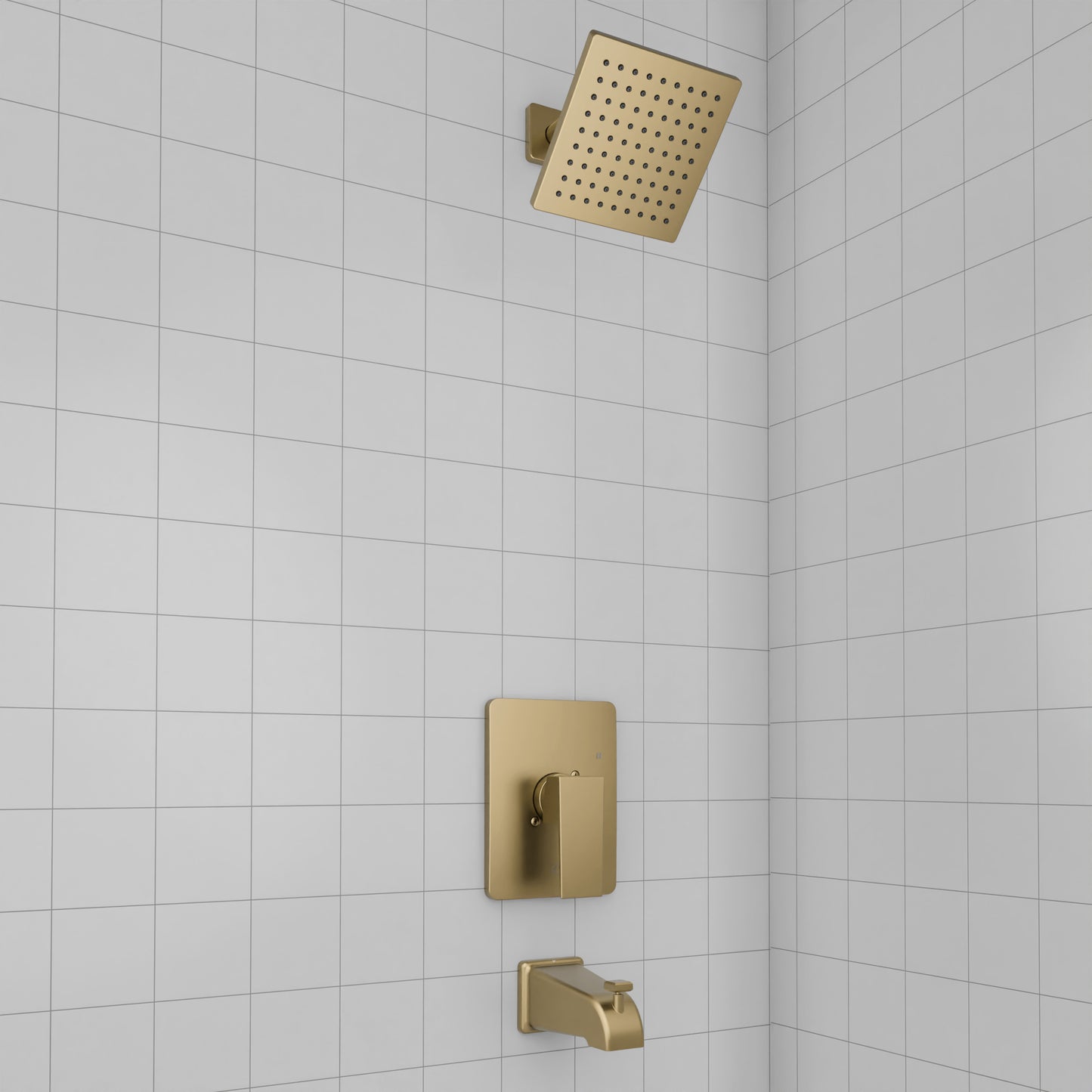 RBCN2-SHS-CB - Rubicon Modern Shower System in Champagne Bronze