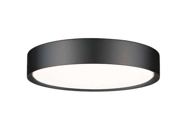 1014F16-MB-LED - Kawan 1 Light Flush 16" Mount - Matte Black