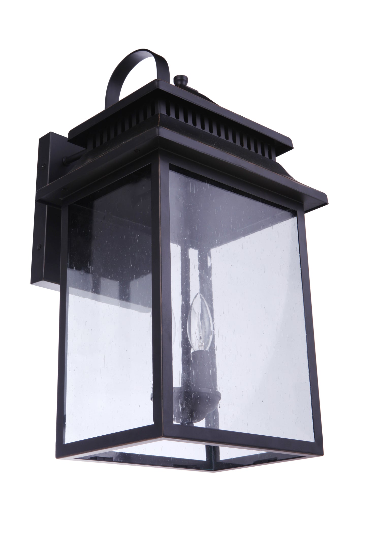 ZA3134-DBG - Crossbend 3 Light 24" High Outdoor Wall Lantern - Dark Bronze Gilded