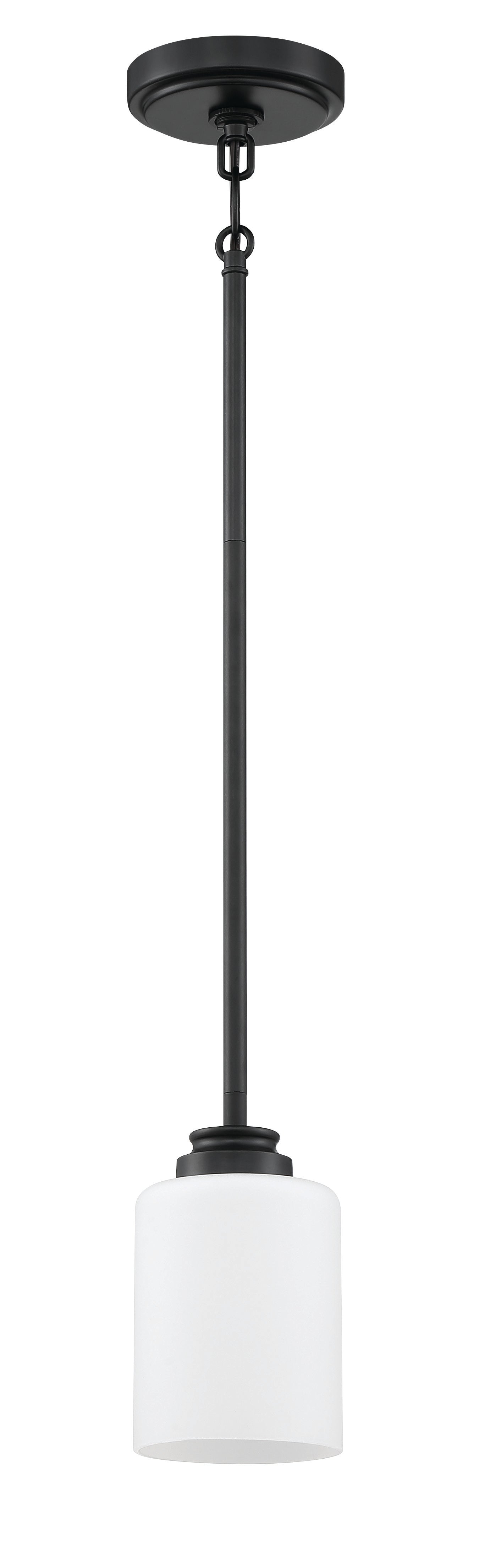 50591-FB-WG - Bolden 1 Light 5" Wide Mini Pendant - Flat Black