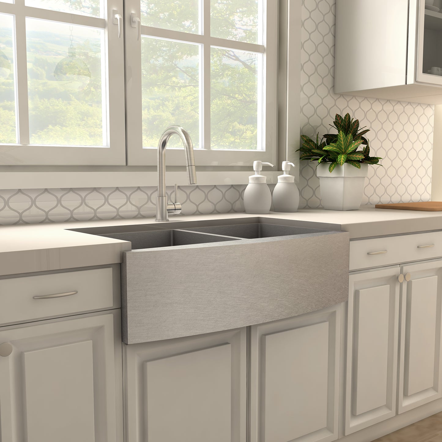 DNT-KF-BN - Dante Kitchen Faucet in Brushed Nickel