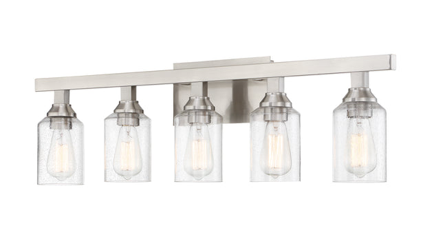 53105-BNK - Chicago 5 Light 36" Wide Vanity Light - Brushed Nickel