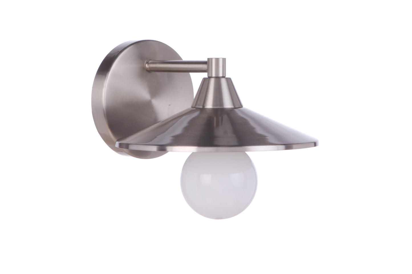 12508BNK1 - Isaac 1 Light 5.12" High Wall Sconce - Brushed Nickel