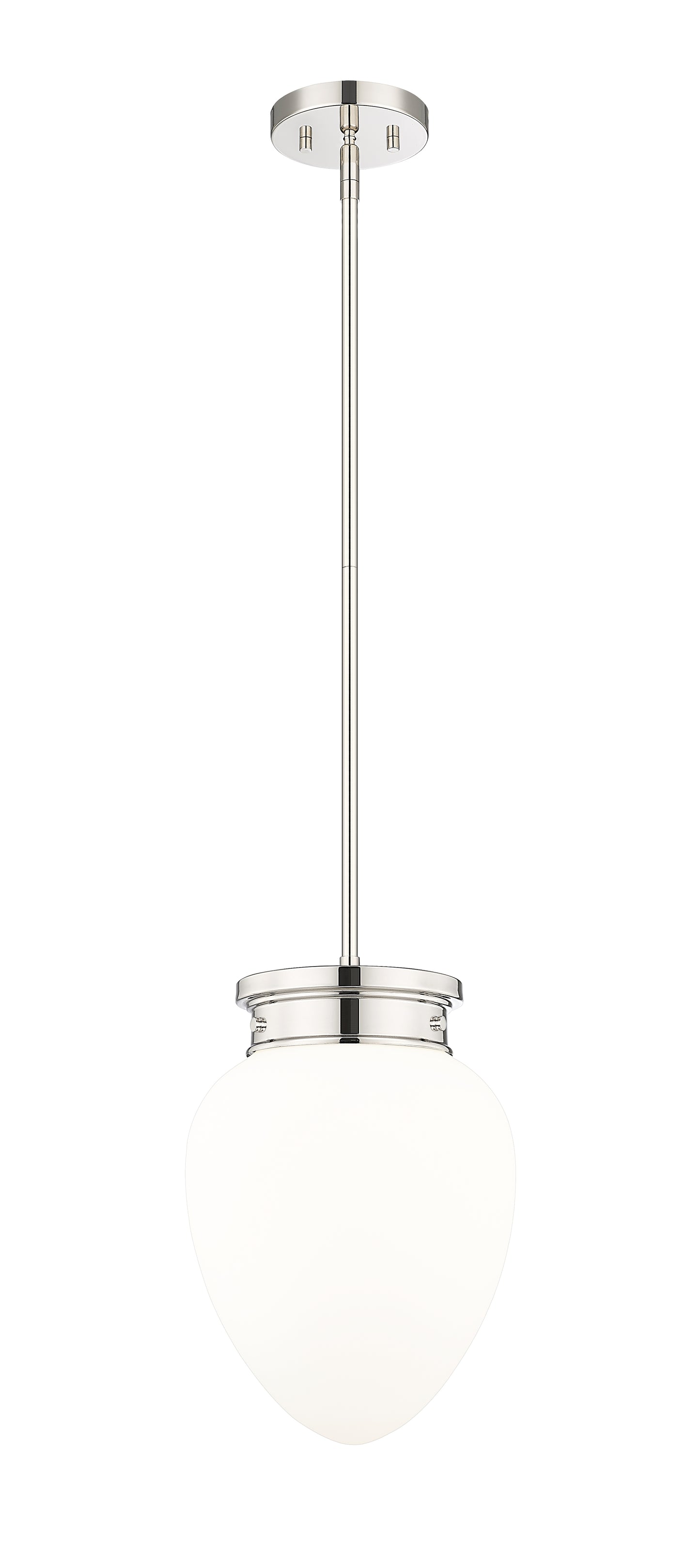 1945P9-PN - Gideon 1 Light 10" Pendant - Polished Nickel
