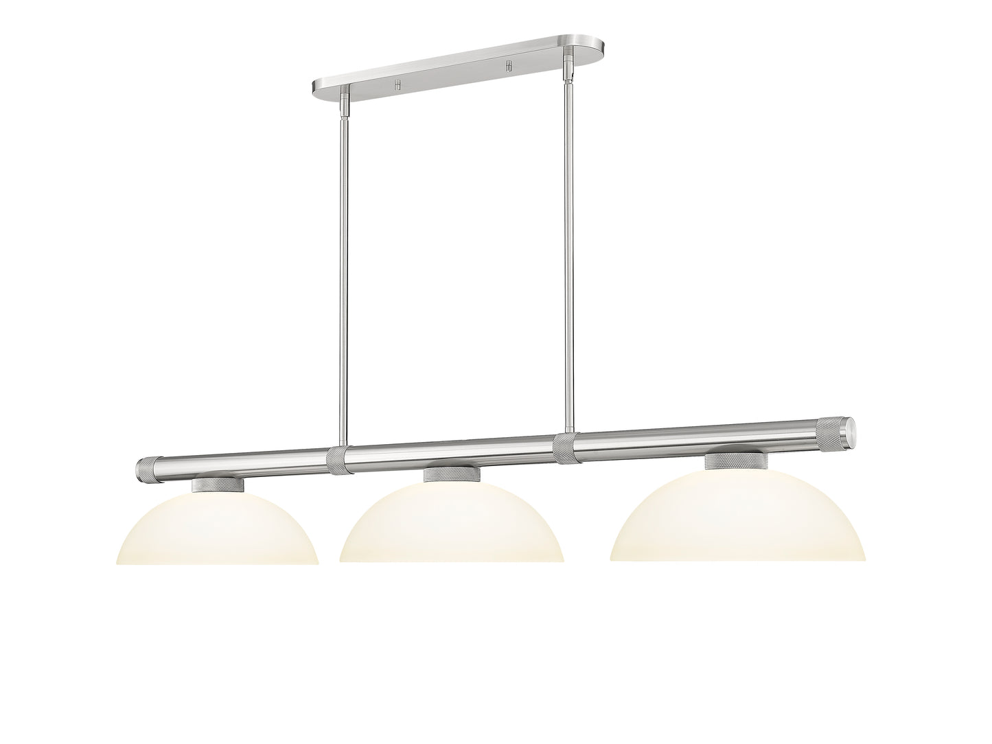 3050-3BN-DMO14 - Vanguard 3 Light 58" Billiard - Brushed Nickel