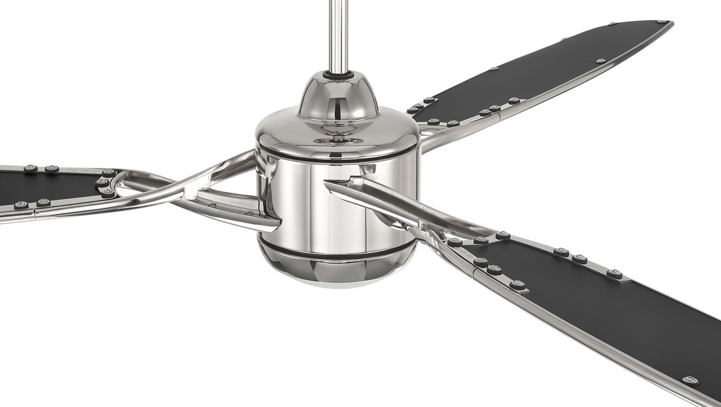 VIA72PLN3 - Viva 72" 3 Blade Ceiling Fan with Light Kit - Polished Nickel