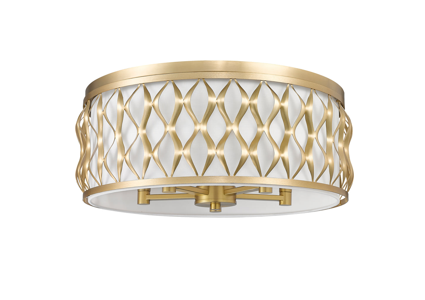 1948F20-MGLD - Harden 5 Light Flush 20" mount - Modern Gold