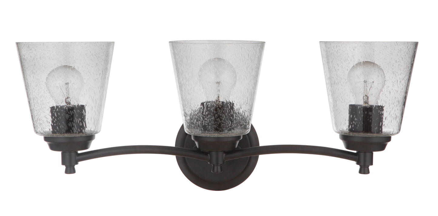 50203-FB - Tyler 3 Light 22" Wide Vanity Light - Flat Black