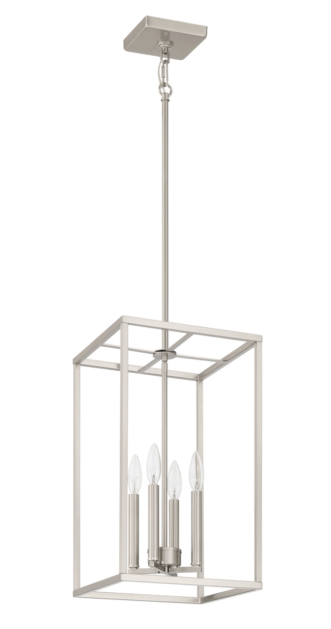 60635-BNK - Signature Foyer 4 Light 12" Wide Foyer Light - Brushed Nickel