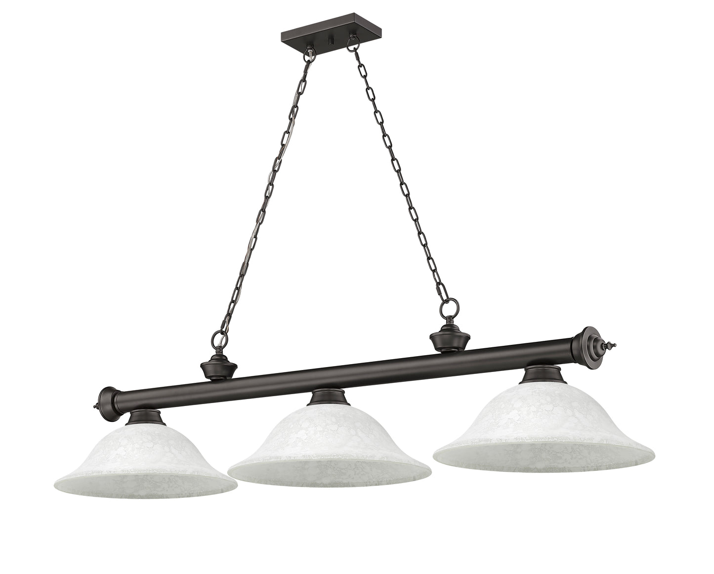 2306-3BRZ-WM16 - Cordon 3 Light 58" Billiard - Bronze