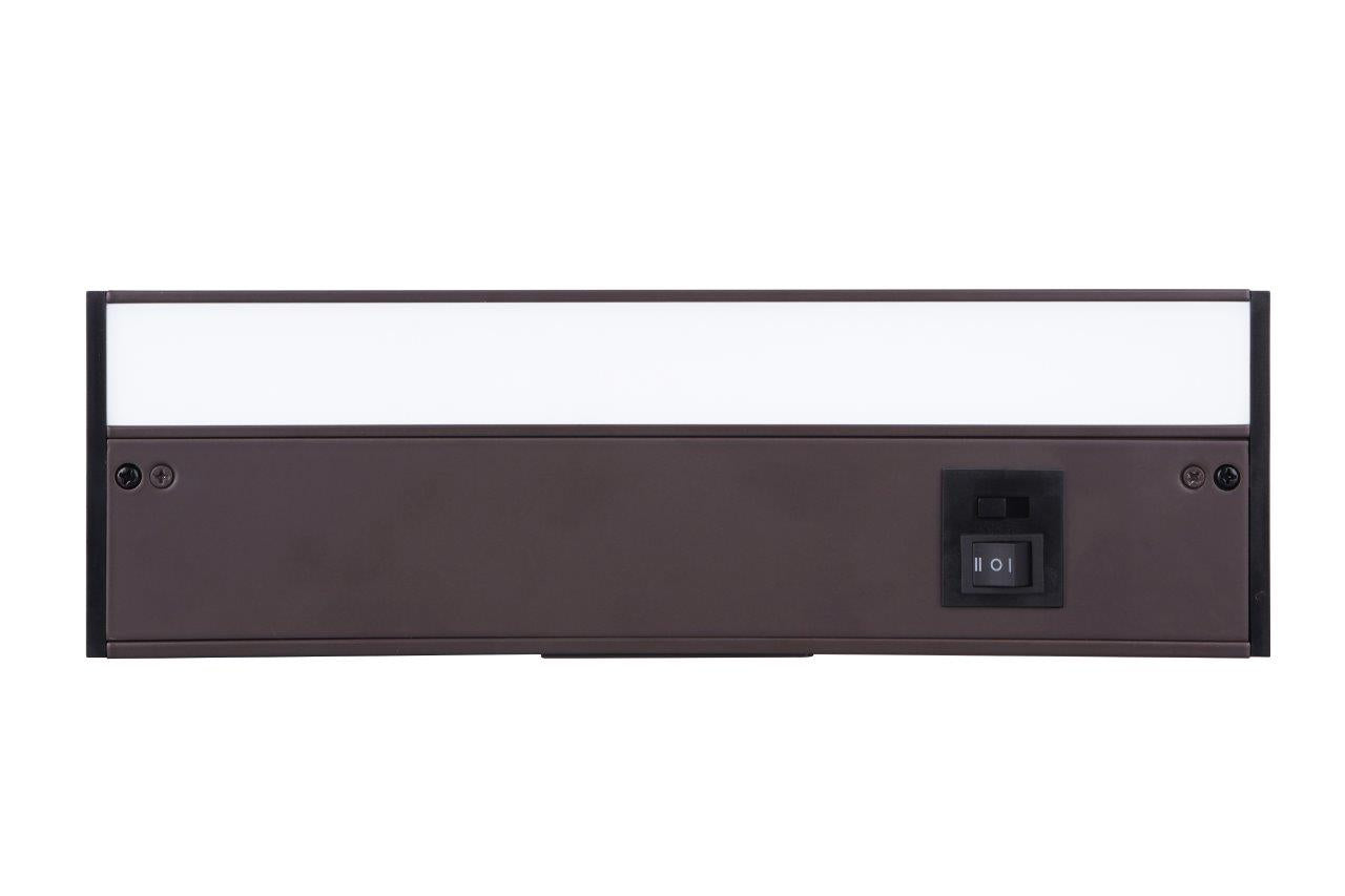 CUC3012-BZ-LED - 3CCT Under Cabinet Light Bars 1 Light 3.63" Wide Under Cabinet Light Bar - Bronze