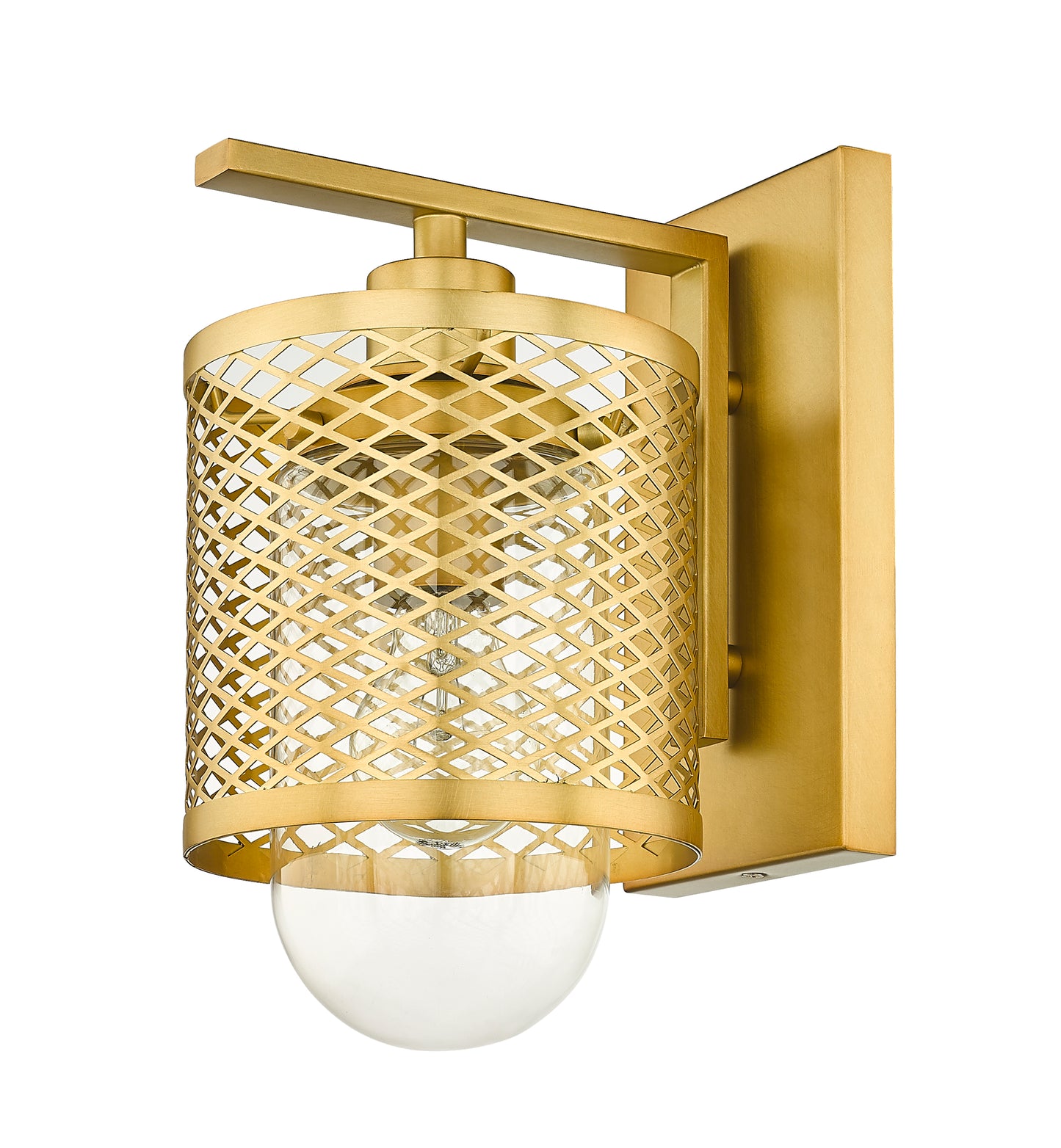 3037-1S-RB - Kipton 1 Light Wall 11" Sconce - Rubbed Brass