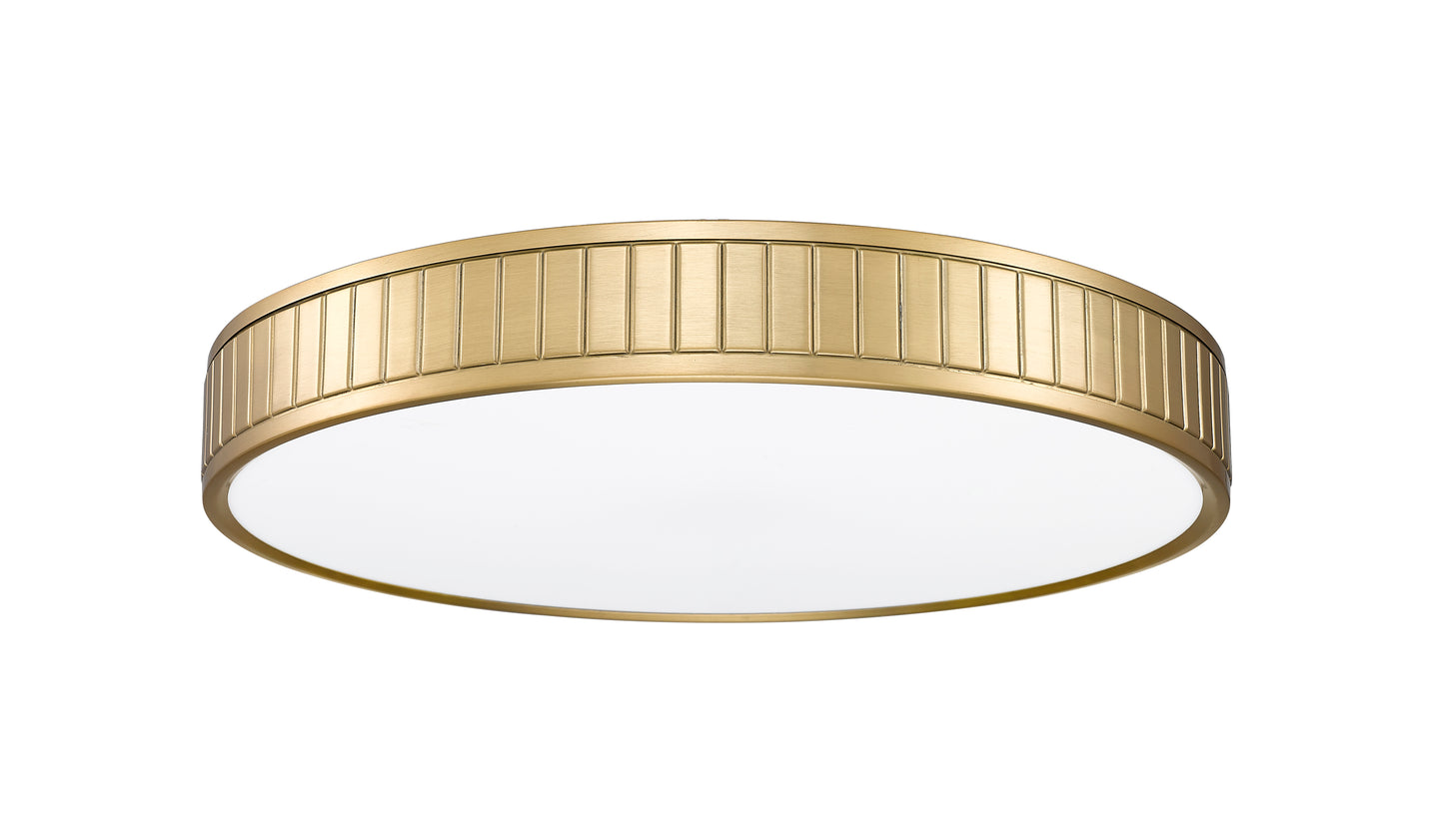 1005F20-MGLD-LED - Madison 1 Light Flush 20" Mount - Modern Gold