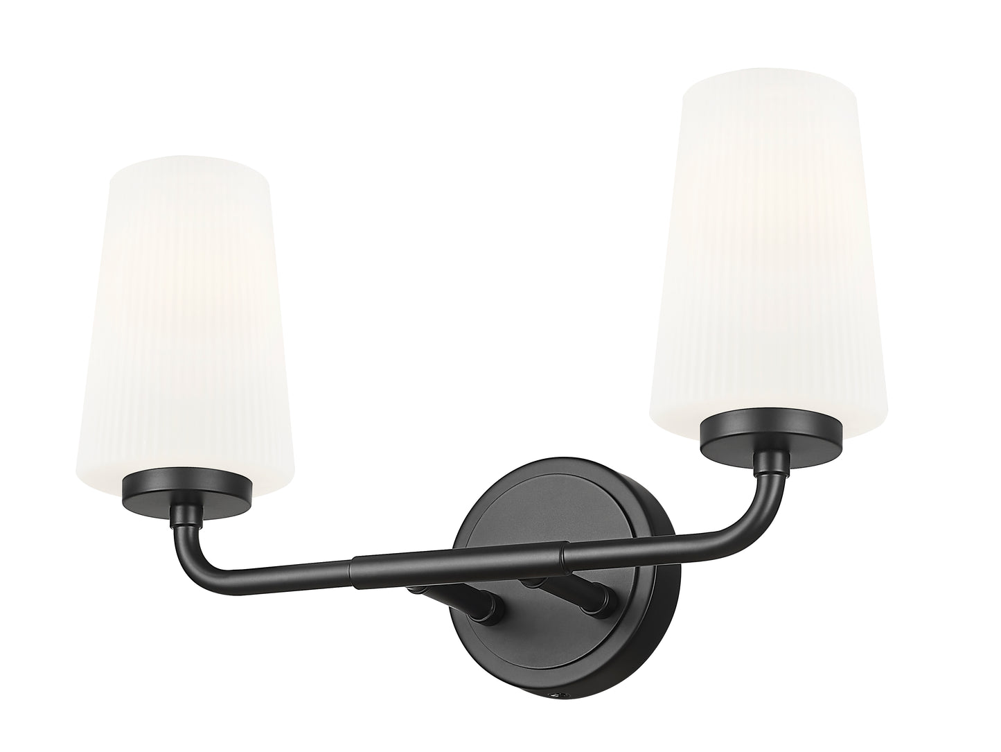 7005-2V-MB - Montford 2 Light 16" Vanity - Matte Black