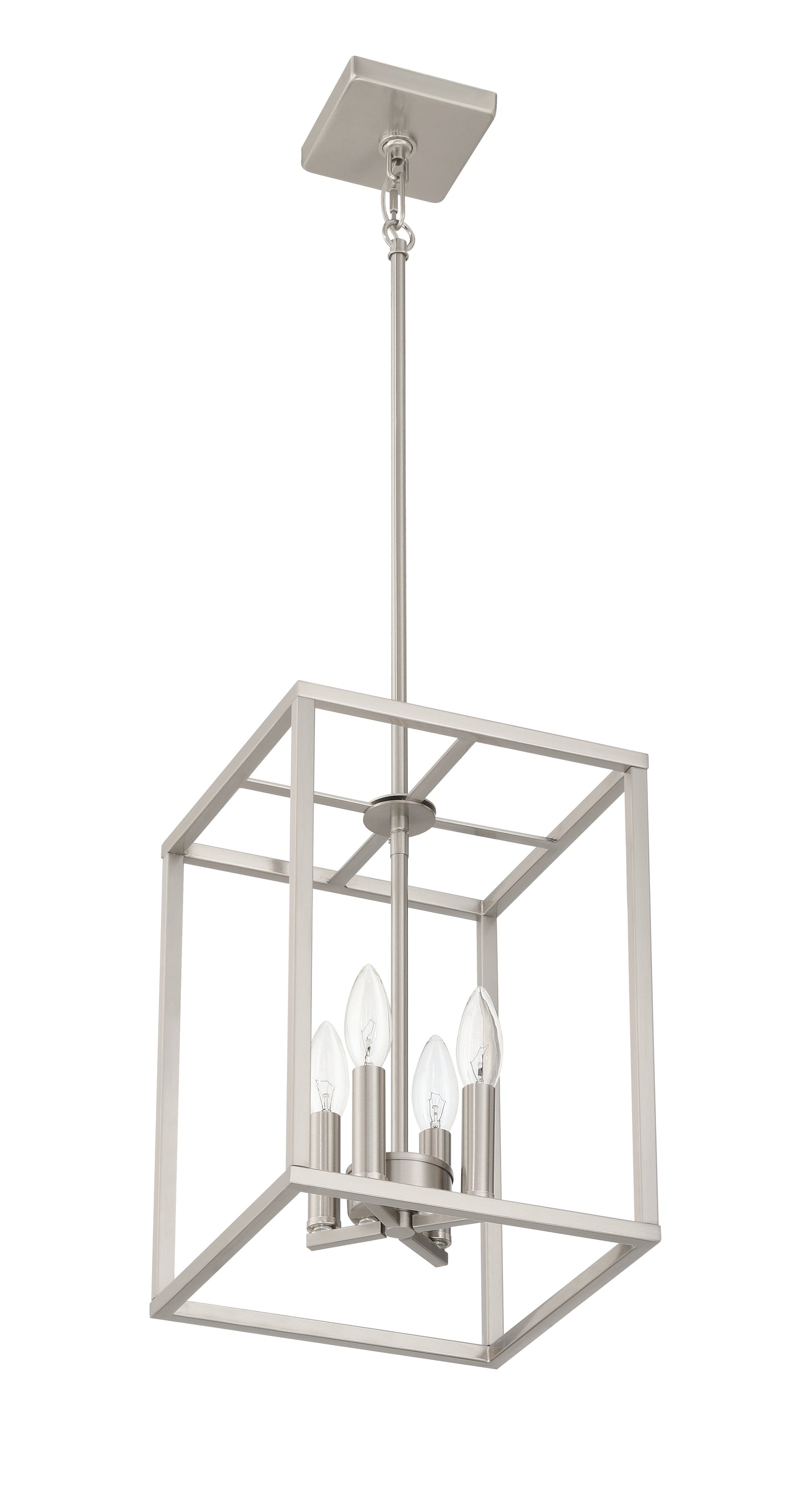 60634-BNK - Signature Foyer 4 Light 10" Wide Foyer Light - Brushed Nickel