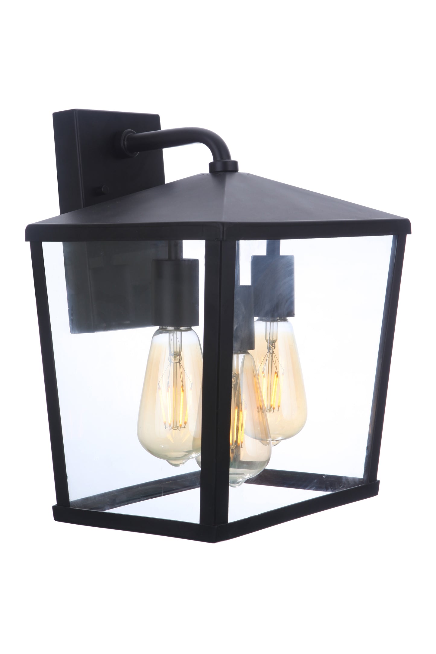 ZA4624-MN - Olsen 3 Light 13.38" High Outdoor Wall Lantern - Midnight