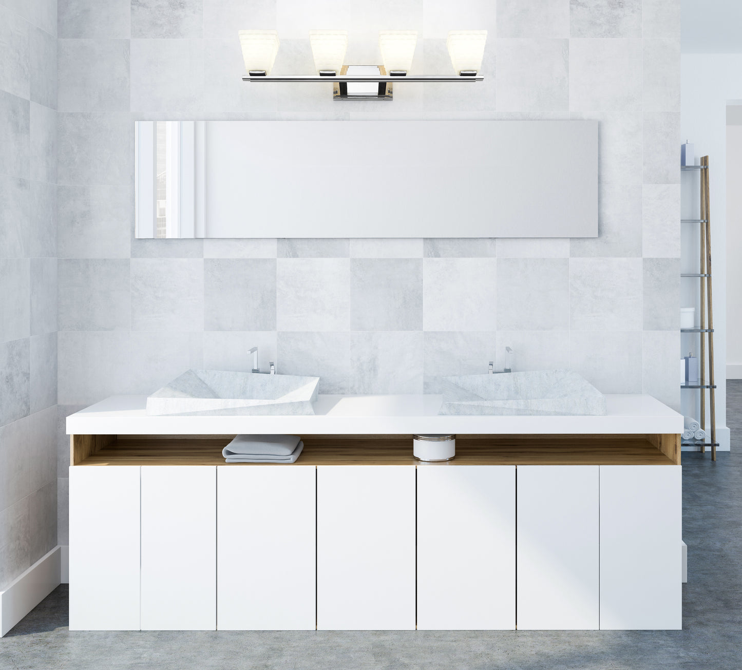 7514-4V-CH - Annalise 4 Light 32" Vanity - Chrome