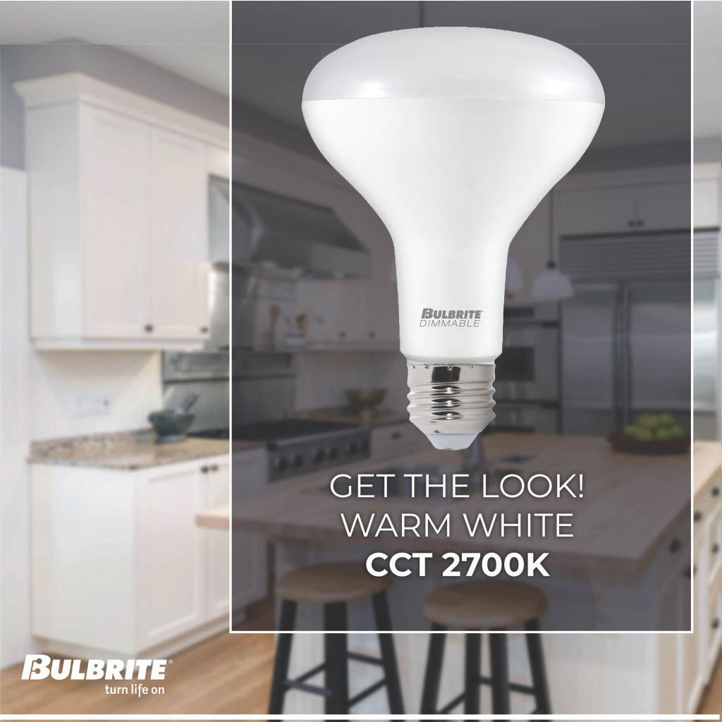772856 - Dimmable Frost BR30 LED Light Bulb - 8 Watt - 2700K - 4 Pack