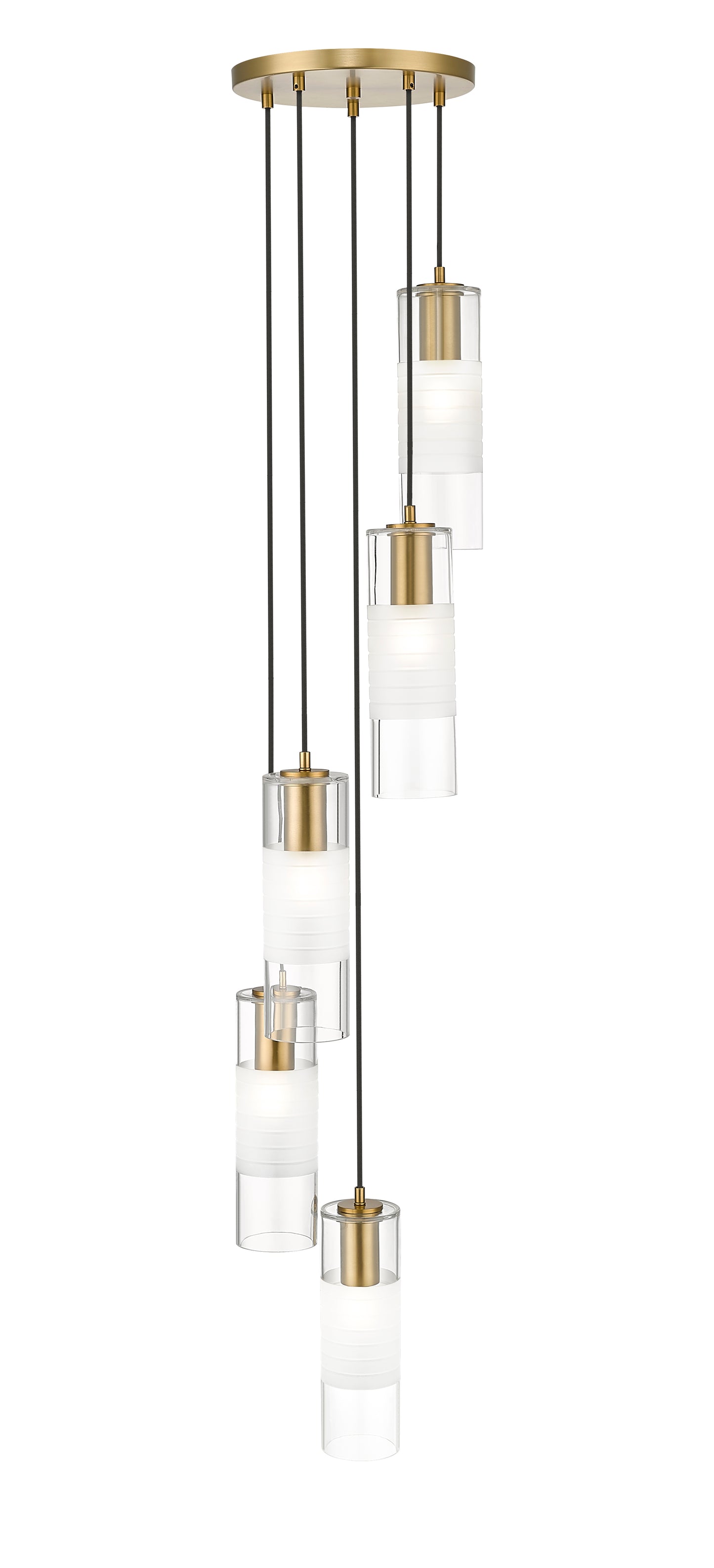 824P-5R-MGLD - Alton 5 Light 12" Chandelier - Modern Gold