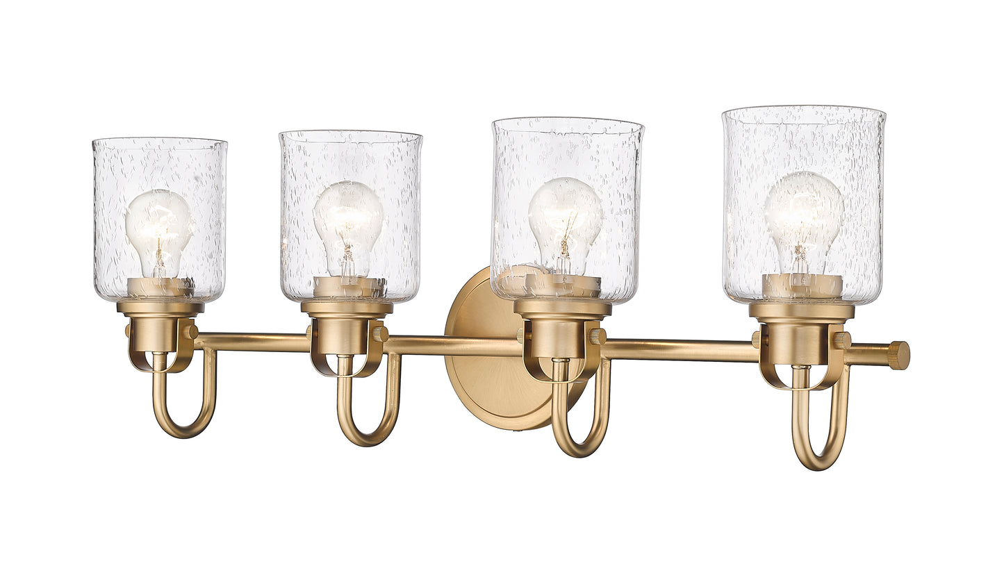 340-4V-HG - Kinsley 4 Light 28" Vanity - Heirloom Gold