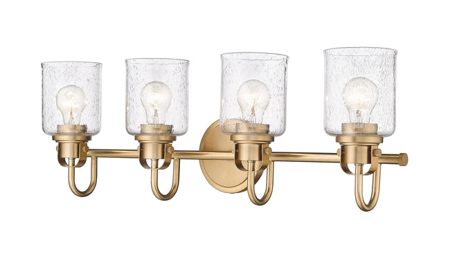 340-4V-HG - Kinsley 4 Light 28" Vanity - Heirloom Gold