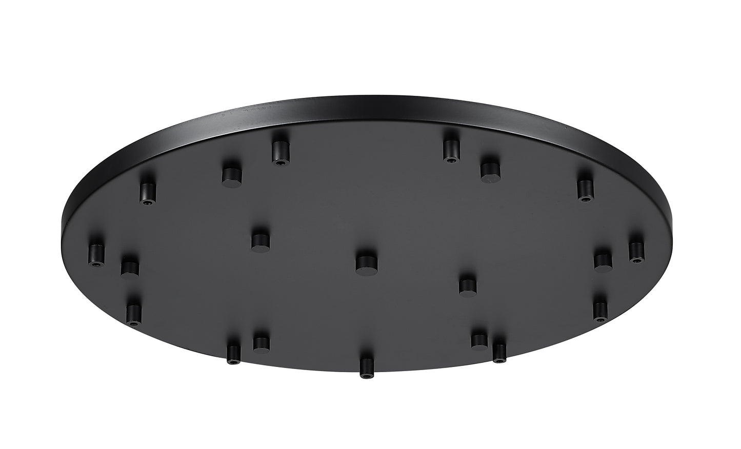 CP2411R-MB - Multi Point Canopy 11 Light Ceiling 24" Plate - Matte Black