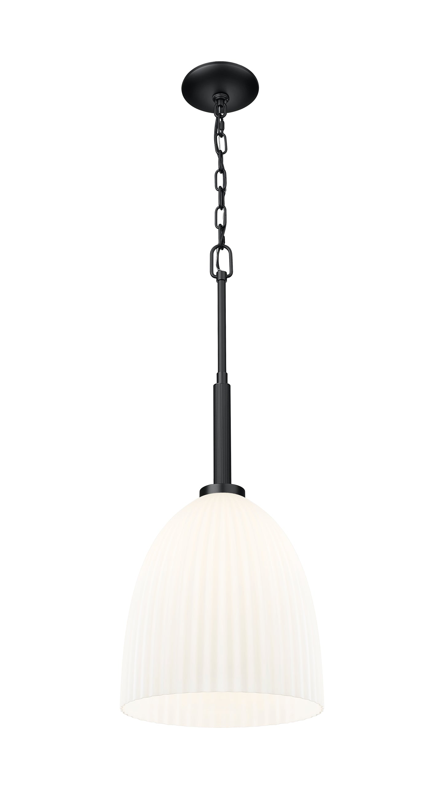 7518P11-MB - Naya 1 Light 12" Pendant - Matte Black