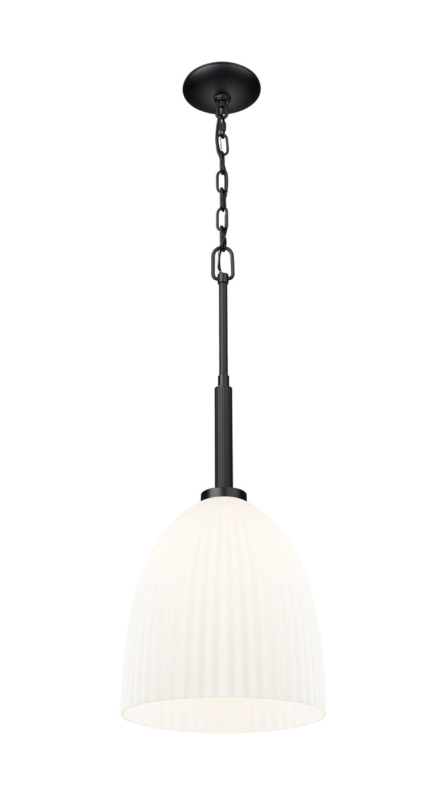 7518P11-MB - Naya 1 Light 12" Pendant - Matte Black