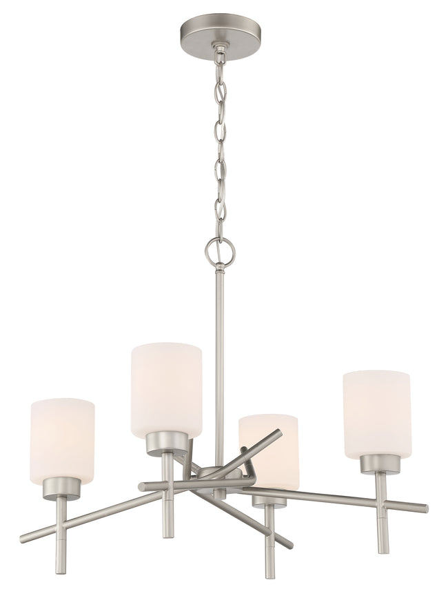 54624-SN - Cadence 4 Light 25" Wide Chandelier - Satin Nickel